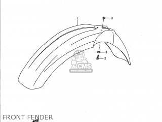 FRONT FENDER - RM250 1991 (M) USA (E03)