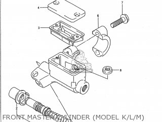 FRONT MASTER CYLINDER (MODEL K/L/M) - RM250 1991 (M) USA (E03)