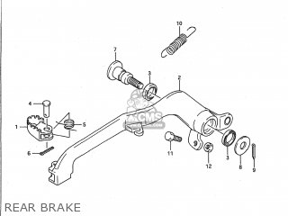 REAR BRAKE - RM250 1991 (M) USA (E03)
