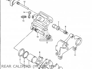 REAR CALIPERS (MODEL M) - RM250 1991 (M) USA (E03)