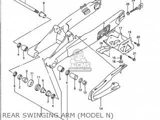REAR SWINGING ARM (MODEL N) - RM250 1991 (M) USA (E03)