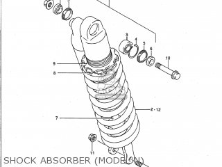 SHOCK ABSORBER (MODEL N) - RM250 1991 (M) USA (E03)