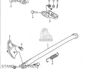 STAND - FOOTREST - RM250 1991 (M) USA (E03)