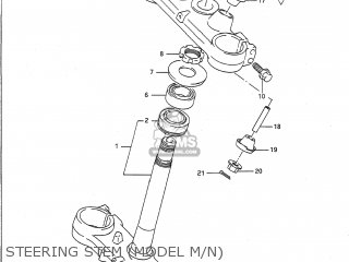STEERING STEM (MODEL M/N) - RM250 1991 (M) USA (E03)