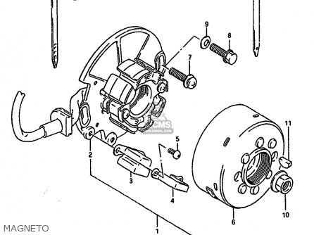 MAGNETO - RM250 1992 (N) UNITED KINGDOM FRANCE AUSTRALIA (E02 E04 E24)