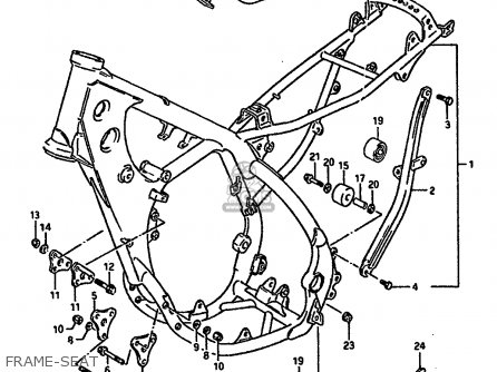 FRAME-SEAT - RM250 1992 (N) UNITED KINGDOM FRANCE AUSTRALIA (E02 E04 E24)