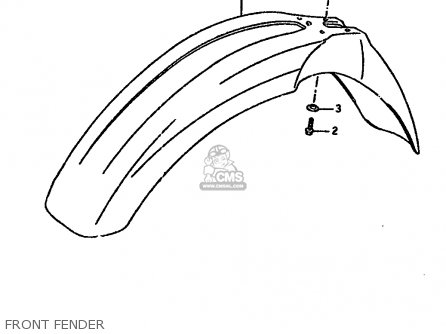 FRONT FENDER - RM250 1992 (N) UNITED KINGDOM FRANCE AUSTRALIA (E02 E04 E24)