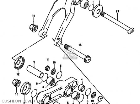 CUSHION LEVER (MODEL N) - RM250 1992 (N) UNITED KINGDOM FRANCE AUSTRALIA (E02 E04 E24)