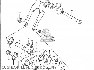 CUSHION LEVER (MODEL N) - RM250 1992 (N) USA (E03)