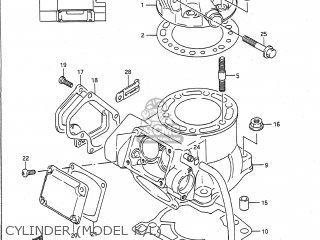 CYLINDER (MODEL K/L) - RM250 1992 (N) USA (E03)