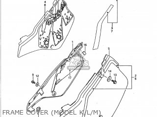 FRAME COVER (MODEL K/L/M) - RM250 1992 (N) USA (E03)