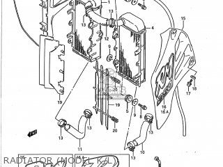 RADIATOR (MODEL K/L) - RM250 1992 (N) USA (E03)