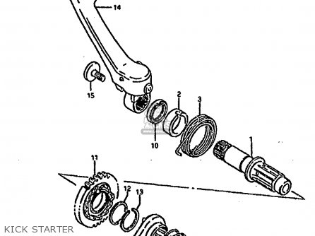 KICK STARTER - RM250 1993 (P) UNITED KINGDOM FRANCE AUSTRALIA (E02 E04 E24)