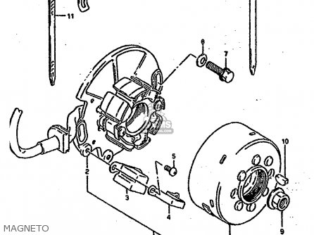 MAGNETO - RM250 1993 (P) UNITED KINGDOM FRANCE AUSTRALIA (E02 E04 E24)
