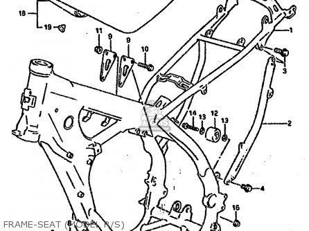 FRAME-SEAT (MODEL R/S) - RM250 1993 (P) UNITED KINGDOM FRANCE AUSTRALIA (E02 E04 E24)