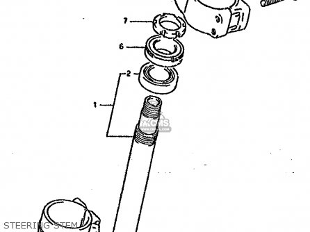 STEERING STEM - RM250 1993 (P) UNITED KINGDOM FRANCE AUSTRALIA (E02 E04 E24)