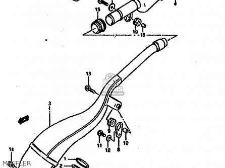 MUFFLER - RM250 1993 (P) UNITED KINGDOM FRANCE AUSTRALIA (E02 E04 E24)