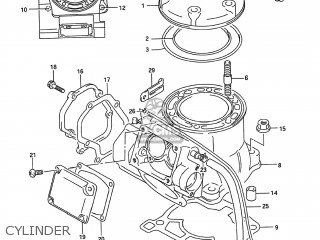 CYLINDER - RM250 1993 (P) USA (E03)