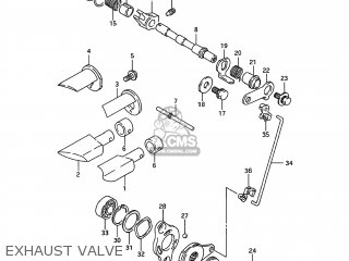 EXHAUST VALVE - RM250 1993 (P) USA (E03)