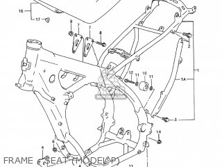 FRAME - SEAT (MODEL P) - RM250 1993 (P) USA (E03)