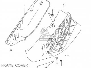 FRAME COVER - RM250 1993 (P) USA (E03)