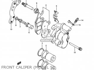 FRONT CALIPER (MODEL S) - RM250 1993 (P) USA (E03)