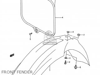FRONT FENDER - RM250 1993 (P) USA (E03)
