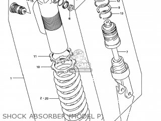 SHOCK ABSORBER (MODEL P) - RM250 1993 (P) USA (E03)