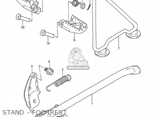 STAND - FOOTREST - RM250 1993 (P) USA (E03)