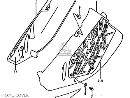 FRAME COVER - RM250 1994 (R) UNITED KINGDOM FRANCE AUSTRALIA (E02 E04 E24)