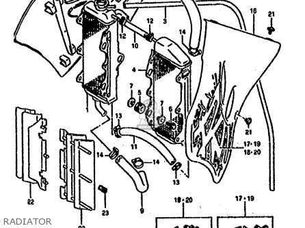 RADIATOR - RM250 1994 (R) UNITED KINGDOM FRANCE AUSTRALIA (E02 E04 E24)