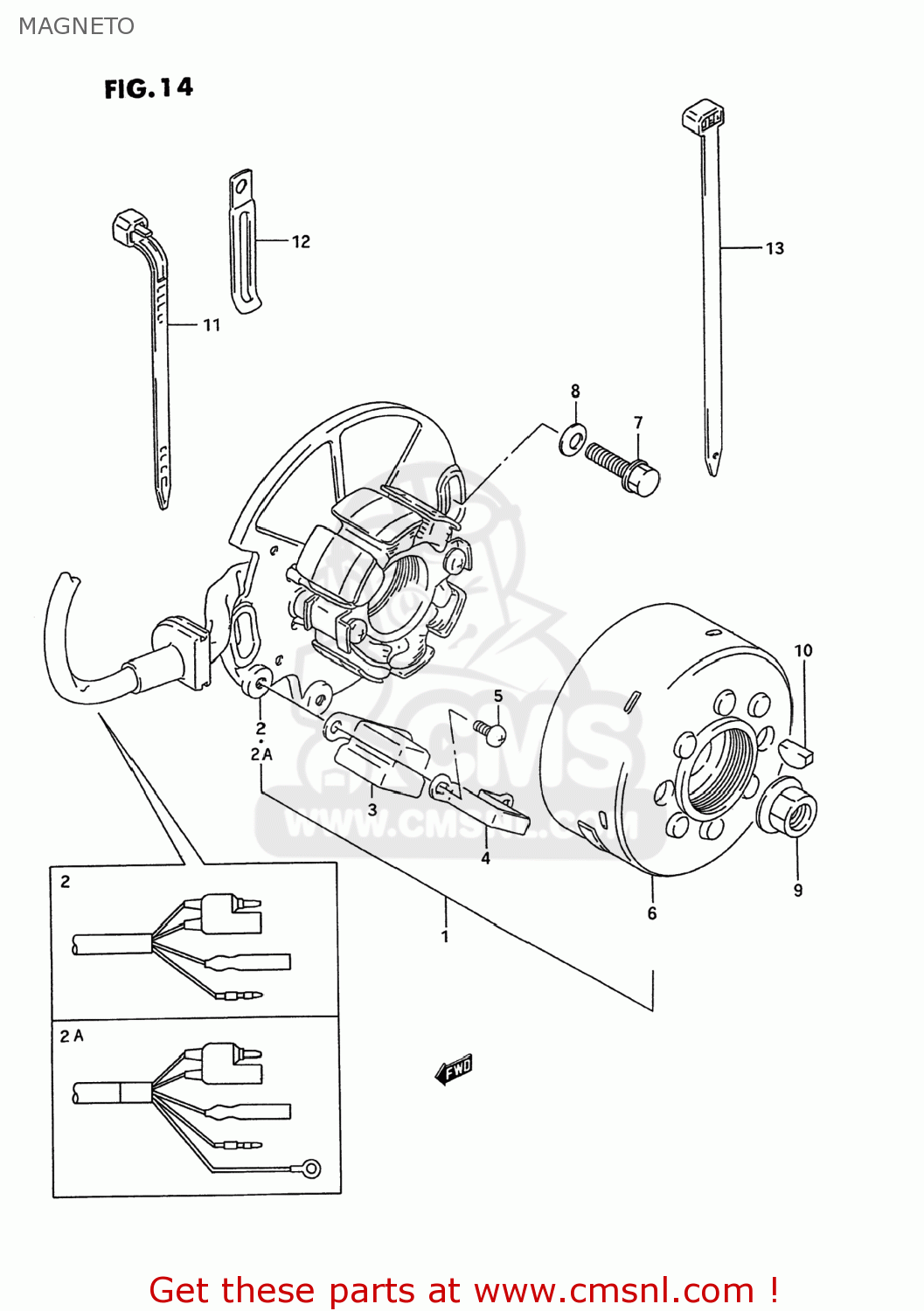 MAGNETO RM250 1994 (R) USA (E03)