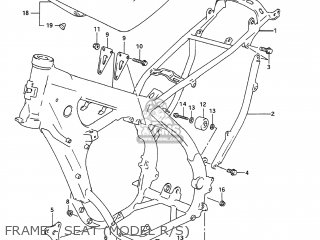 FRAME - SEAT (MODEL R/S) - RM250 1994 (R) USA (E03)