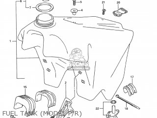 FUEL TANK (MODEL P/R) - RM250 1994 (R) USA (E03)