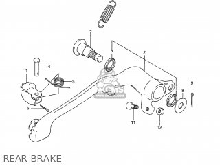 REAR BRAKE - RM250 1994 (R) USA (E03)