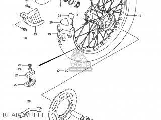 REAR WHEEL - RM250 1994 (R) USA (E03)