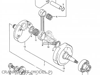 CRANKSHAFT (MODEL P) - RM250 1995 (S) USA (E03)