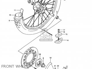 FRONT WHEEL - RM250 1995 (S) USA (E03)