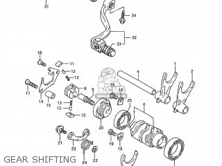 GEAR SHIFTING - RM250 1995 (S) USA (E03)