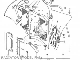RADIATOR (MODEL R/S) - RM250 1995 (S) USA (E03)