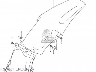 REAR FENDER - RM250 1995 (S) USA (E03)