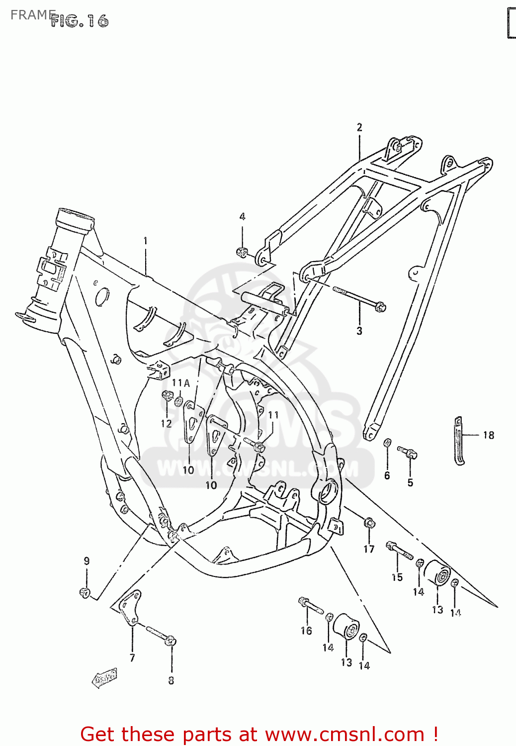 FRAME RM250 1996 (T) (E02 E04 E24)