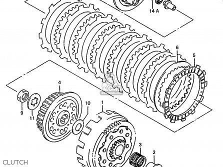 CLUTCH - RM250 1996 (T) (E02 E04 E24)