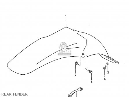 REAR FENDER - RM250 1996 (T) (E02 E04 E24)