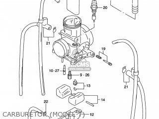 CARBURETOR (MODEL T) - RM250 1996 (T) USA (E03)