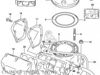CYLINDER (MODEL T/V/W) - RM250 1996 (T) USA (E03)