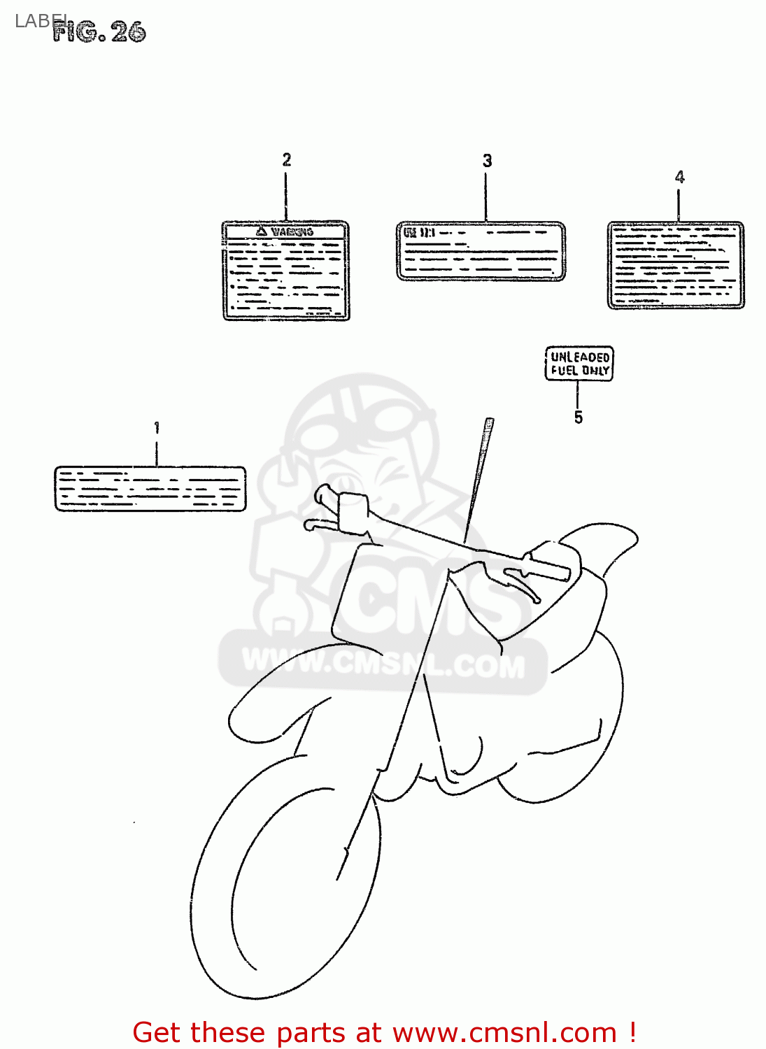 LABEL RM250 1997 (V) (E02 E04 E24)