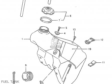 FUEL TANK - RM250 1997 (V) (E02 E04 E24)