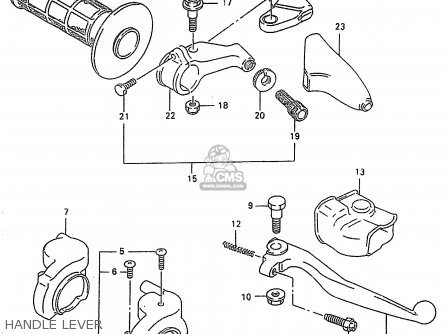 HANDLE LEVER - RM250 1997 (V) (E02 E04 E24)
