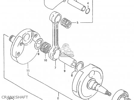 CRANKSHAFT - RM250 1997 (V) (E02 E04 E24)